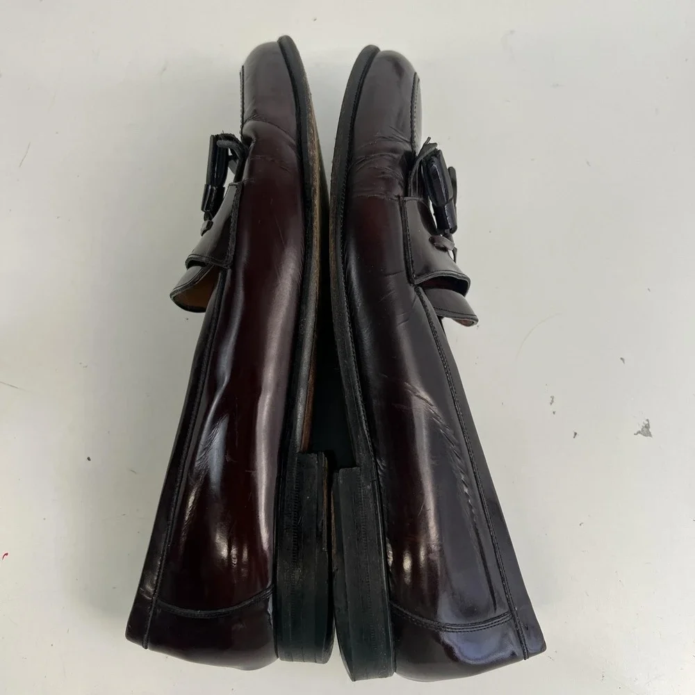 Mezlan Shoes Men‎ Size 9 M Brown Leather Kiltie Tassel Loafer Slip On Dress